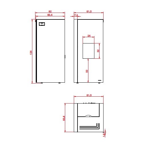 Pelletofen Palazzetti Ecofire Dadò Idro 15 | 15 kW wasserführend