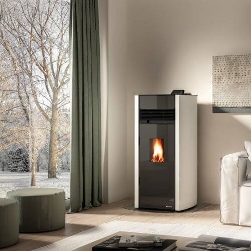 Pelletofen Palazzetti Ecofire Bianca Lux Pro 3 | 12 kW