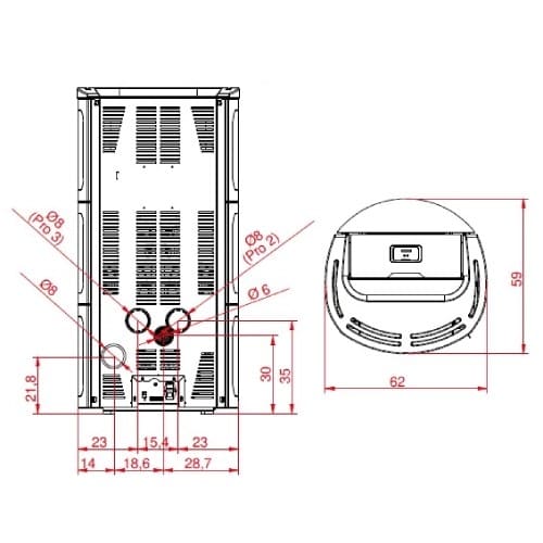 Pelletofen Palazzetti Ecofire Nadine TC Pro 3 | 13 kW