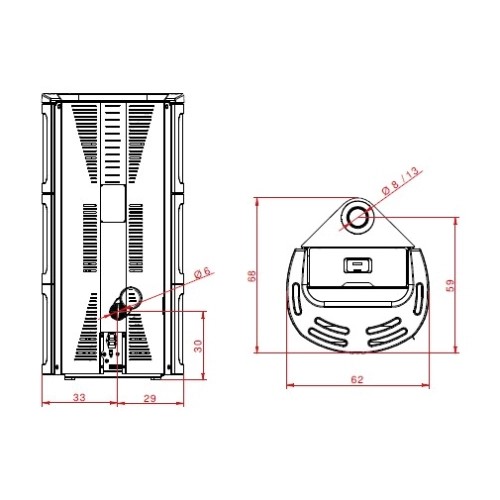 Pelletofen Palazzetti Ecofire Nadine US Pro 2 | 12 kW