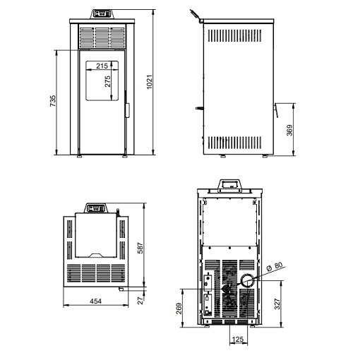 Pelletofen Royal Jada 8 | 8 kW