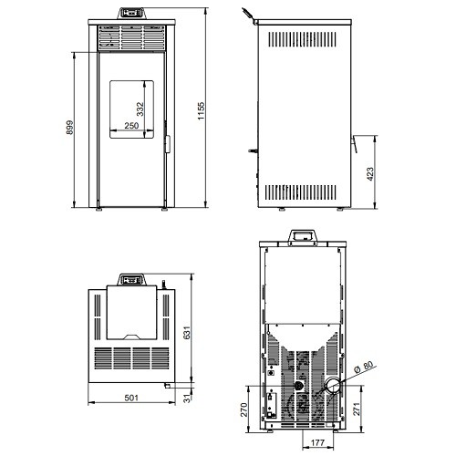 Pelletofen Royal Jada 10 | 10 kW