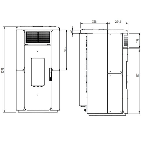 Pelletofen Royal Grazia E Air 80 US 8,2 kW