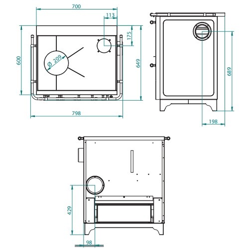 Holz-Küchenherd Royal Betty 3,5 | 5 kW