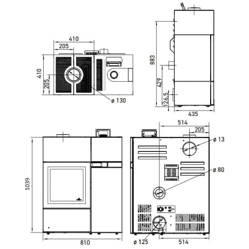 Pelletofen Austroflamm Quadra Duo 7 kW