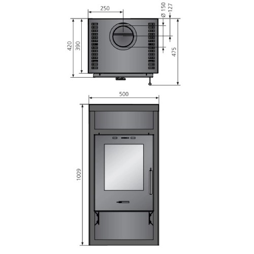 Holzofen Justus Texas V 6 kW
