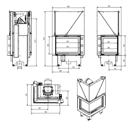 Einsatz Bois Fram 2/70/48 | 12 kW