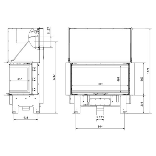 Holzeinsatz Fram 3/100/40 | 8 kW