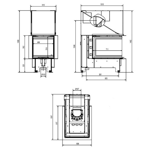 Einsatz Bois Fram 3/70/50 | 8 kW
