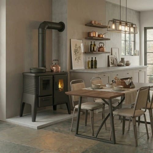 Holzofen Brunner Iron Dog 06 mit fonction gril 8 kW