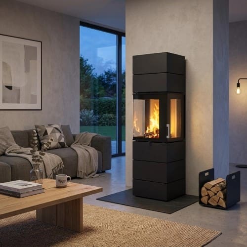 Holzofen Neocube S10 Black & White Edition 5,4 kW