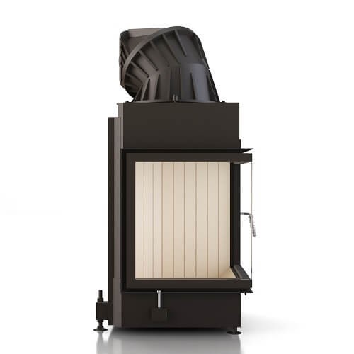 Holzeinsatz Eck Brunner 57/52/52 | 10 kW Drehtür