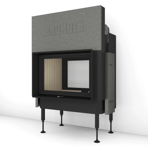 Holzeinsatz Brunner BKH 5.0 Tunnel 42-66 | 9 kW Schiebetür/Drehtür