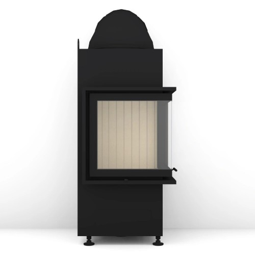 Holzeinsatz Brunner BKH 5.0 Eck 42-42-42 | 7 kW Drehtür