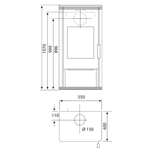 Holzofen Wamsler Trion-H 8 kW