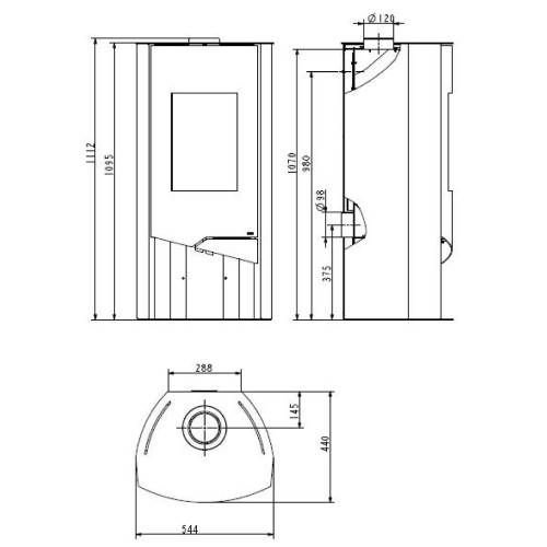 Holzofen Wamsler N-Line Nevada 5 kW