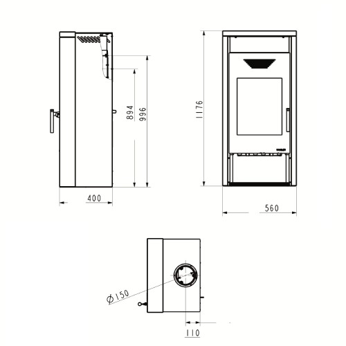 Holzofen Wamsler Logi 6 kW