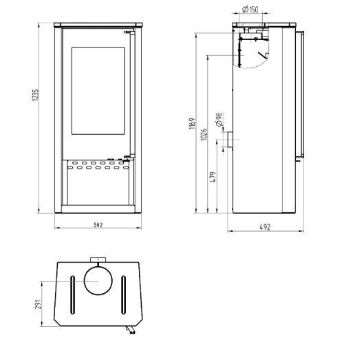 Holzofen Wamsler Turon 8 kW