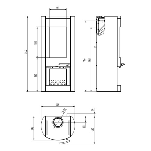 Holzofen Wamsler Motho-H 8 kW