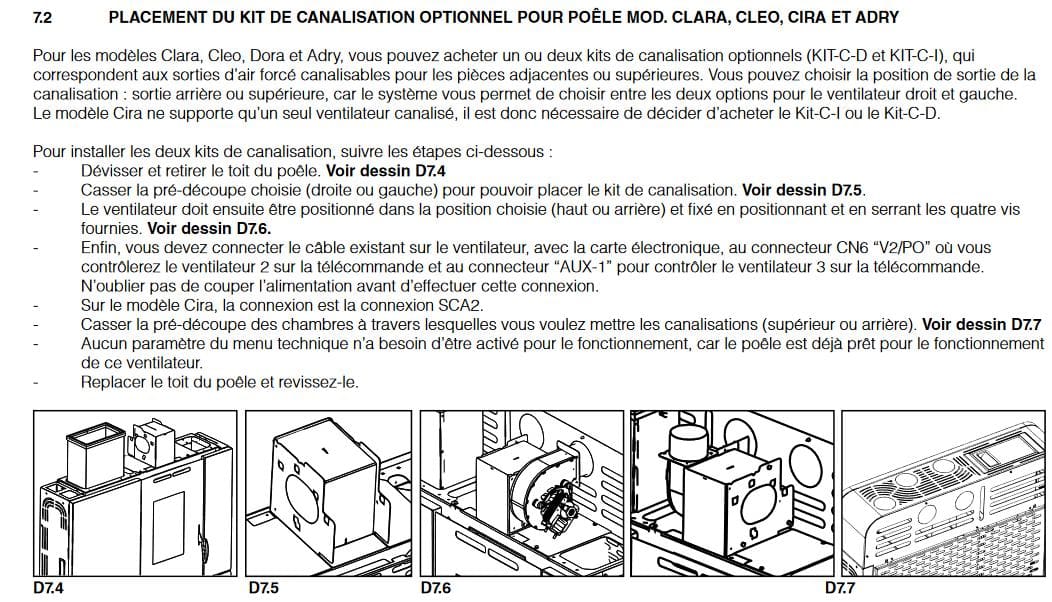 Pelletofen extra-plat option kanalisierbar - BRONPI Cleo 11 kW