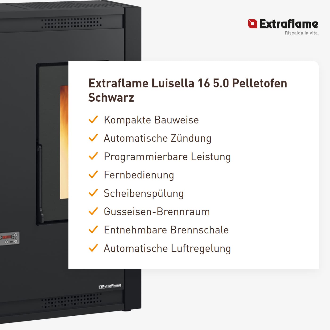 Extraflame Luisella 16 5.0 Pelletofen 5,1 kW