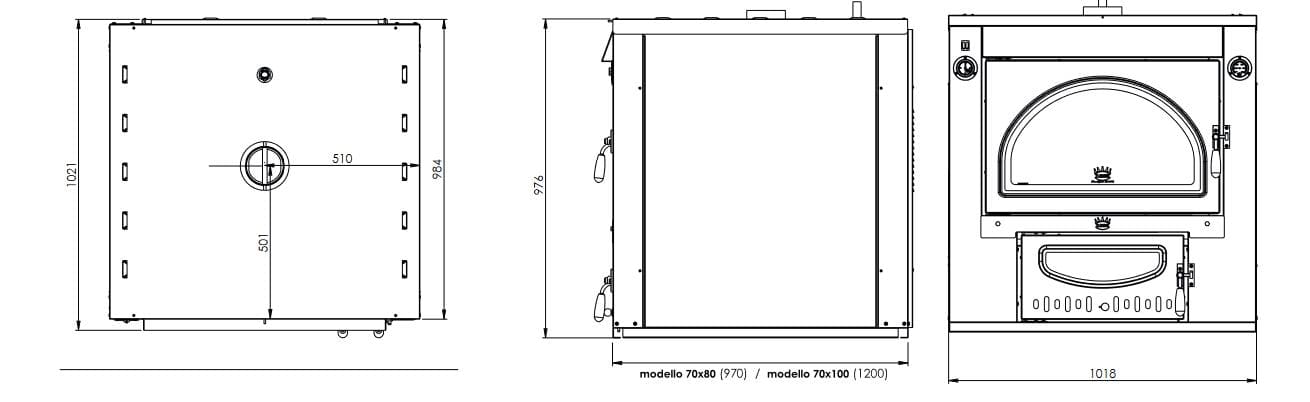 Holzbackofen encastrable - CLEMENTI Super Master encastrable