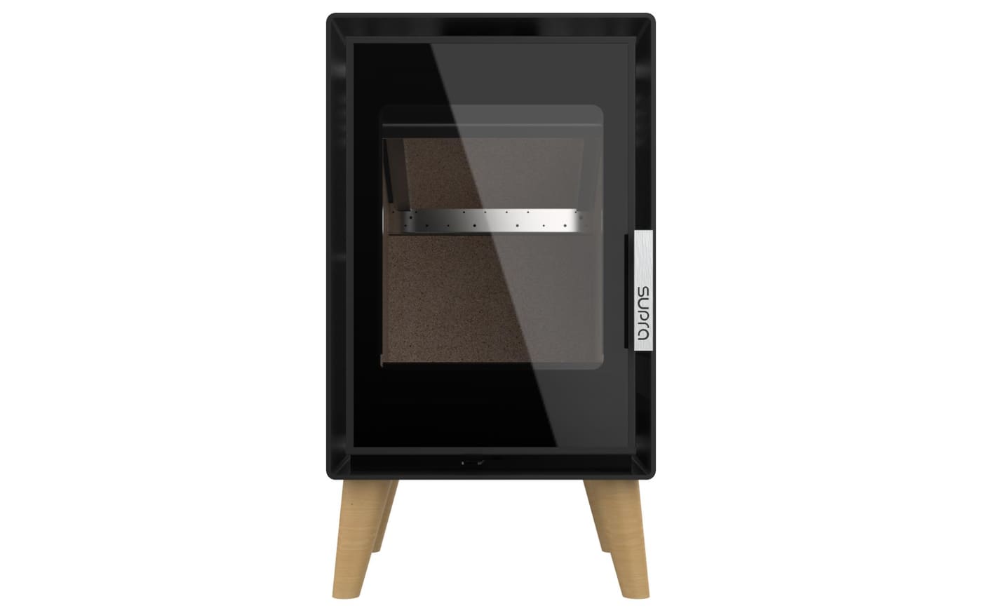 Holzofen raumluftunabhängig - SUPRA Jacco Holzfüße 4,8 kW