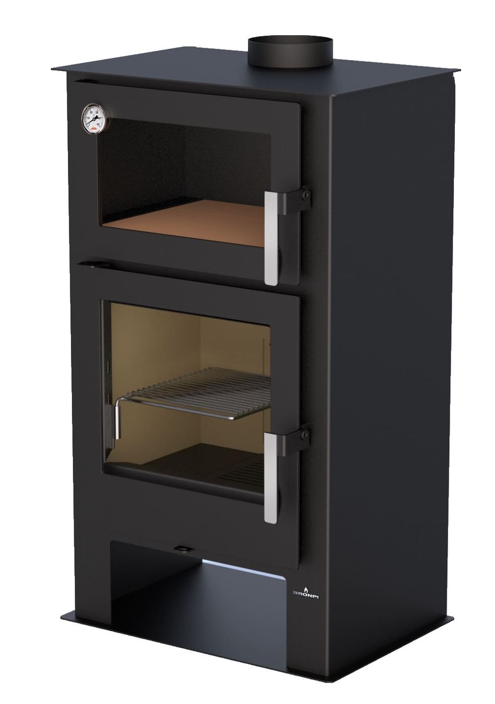 Holzofen mit Backfach - BRONPI Gijon-H 9 kW