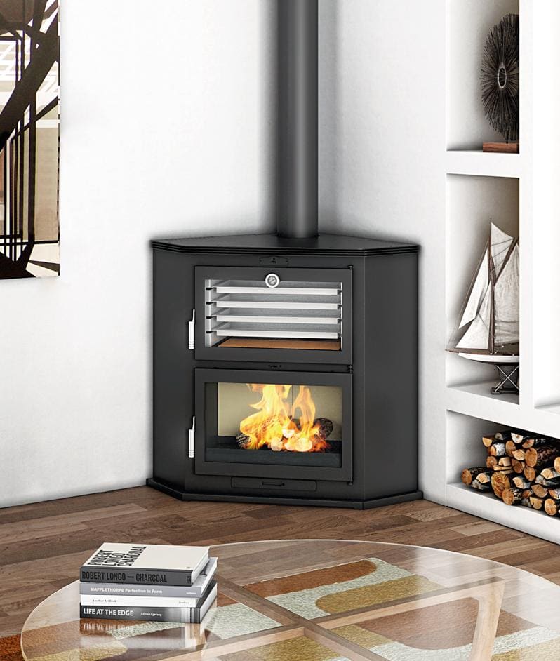 Holzofen Eck mit Backfach - FIREMATIC Texas 10.9 kW
