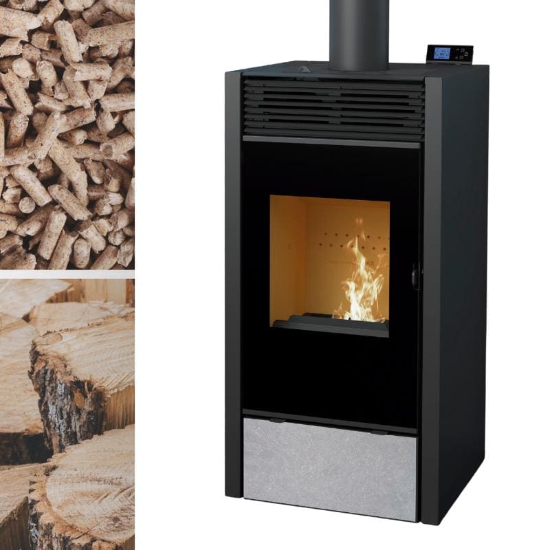 Hybrid-Holzpellet-Ofen mit Umluft - BRONPI Hybrid 10 kW