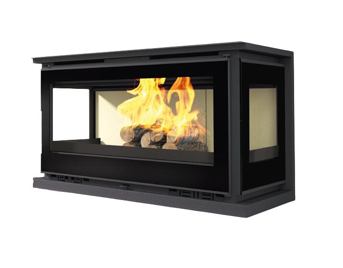 Holzeinsatz 3 verglaste Belüftung - FIREMATIC Olly 13,3 kW