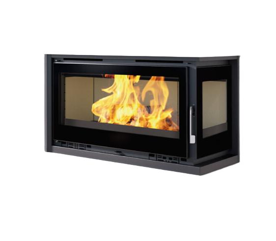 Holzeinsatz mit ventilierter Ecke - FIREMATIC Eden-D 13,3 kW