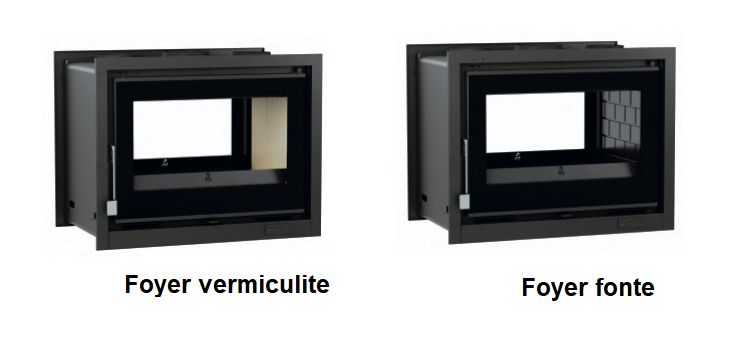 Belüfteter Holzeinsatz 2 anschließbare Scheiben - FIREMATIC Sina 12,6 kW