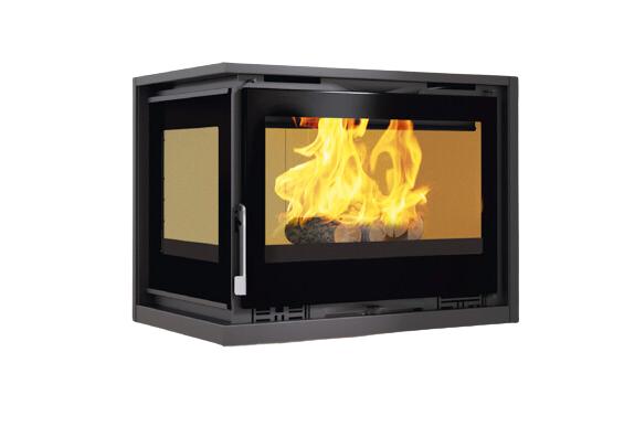 Holzeinsatz 2 verglaste Belüftung - FIREMATIC Jenn-I 12,8 kW