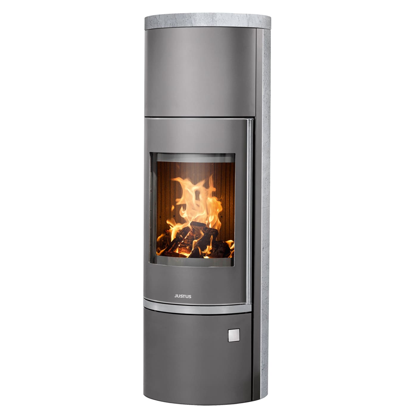Justus Faro W 2.0 mit -Verkleidung Kaminofen 7 kW Gussgrau