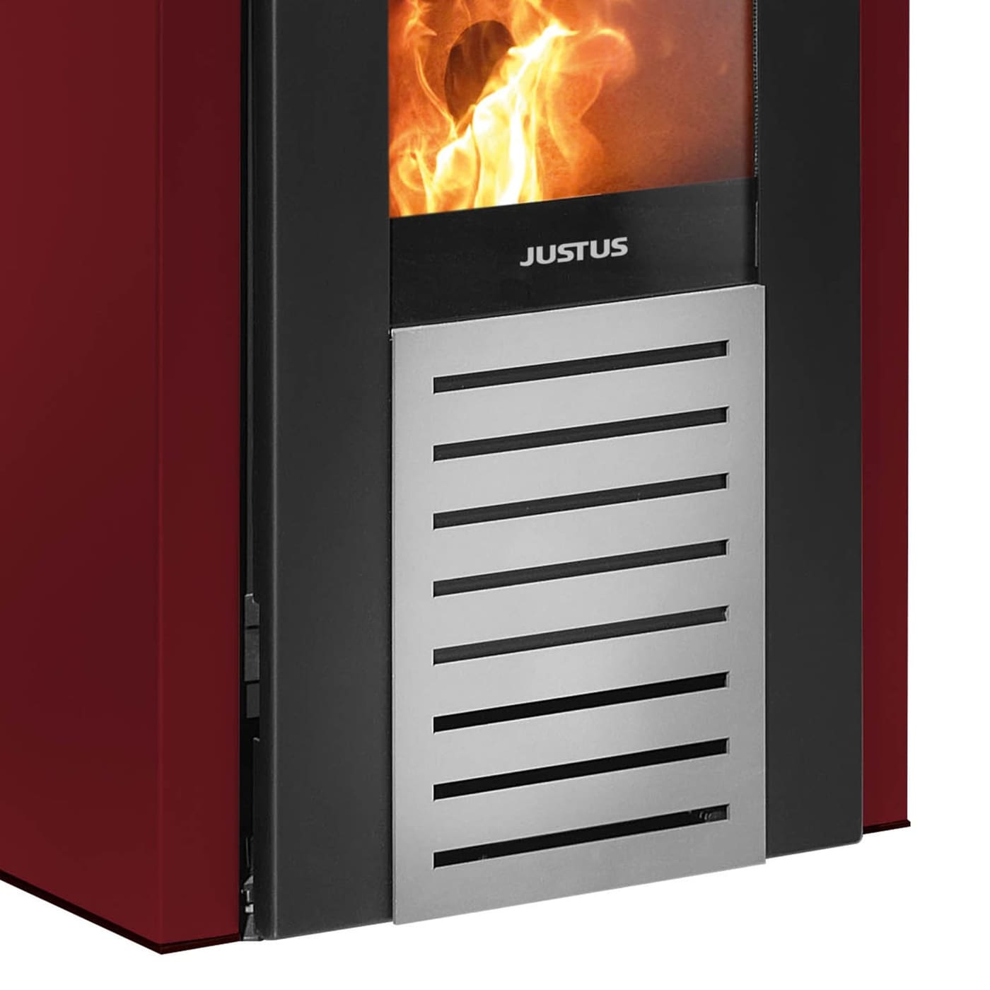 Justus Sirkos 2.0 Bordeauxrot Pelletofen 6 kW