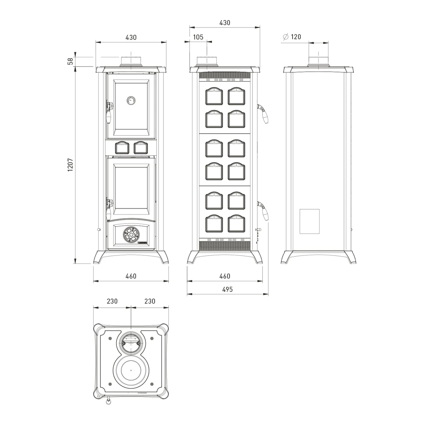 La Nordica Gemma Forno 165 Naturstein Kaminofen