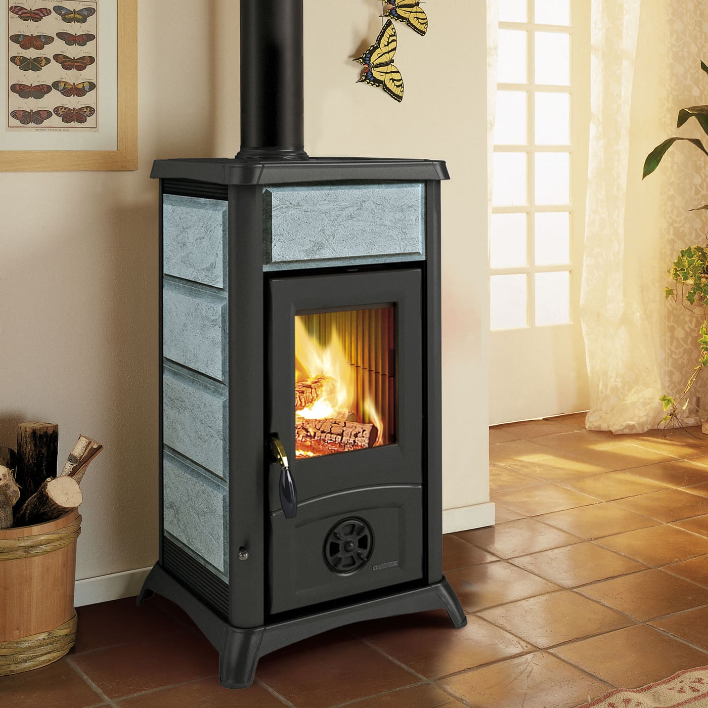 La Nordica Gemma Lean Kaminofen 6,5 kW Speckstein