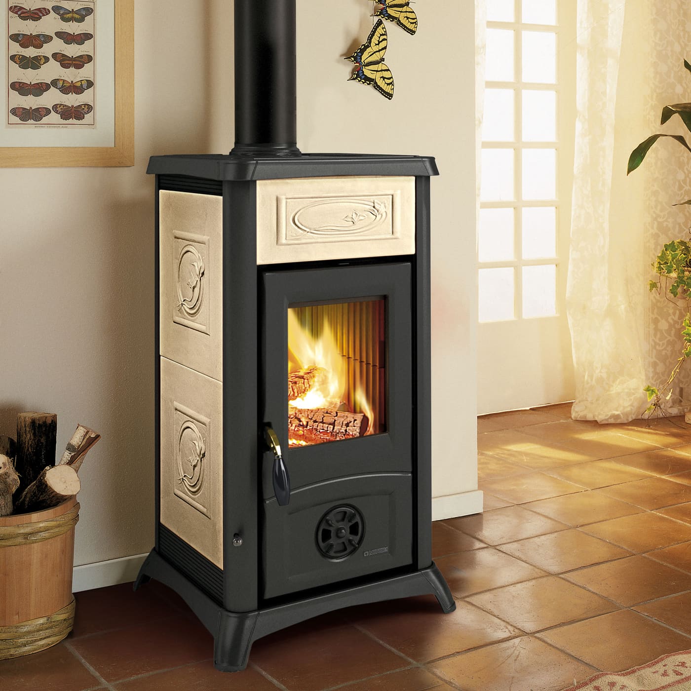 La Nordica Gemma Lean Kaminofen 6,5 kW Speckstein