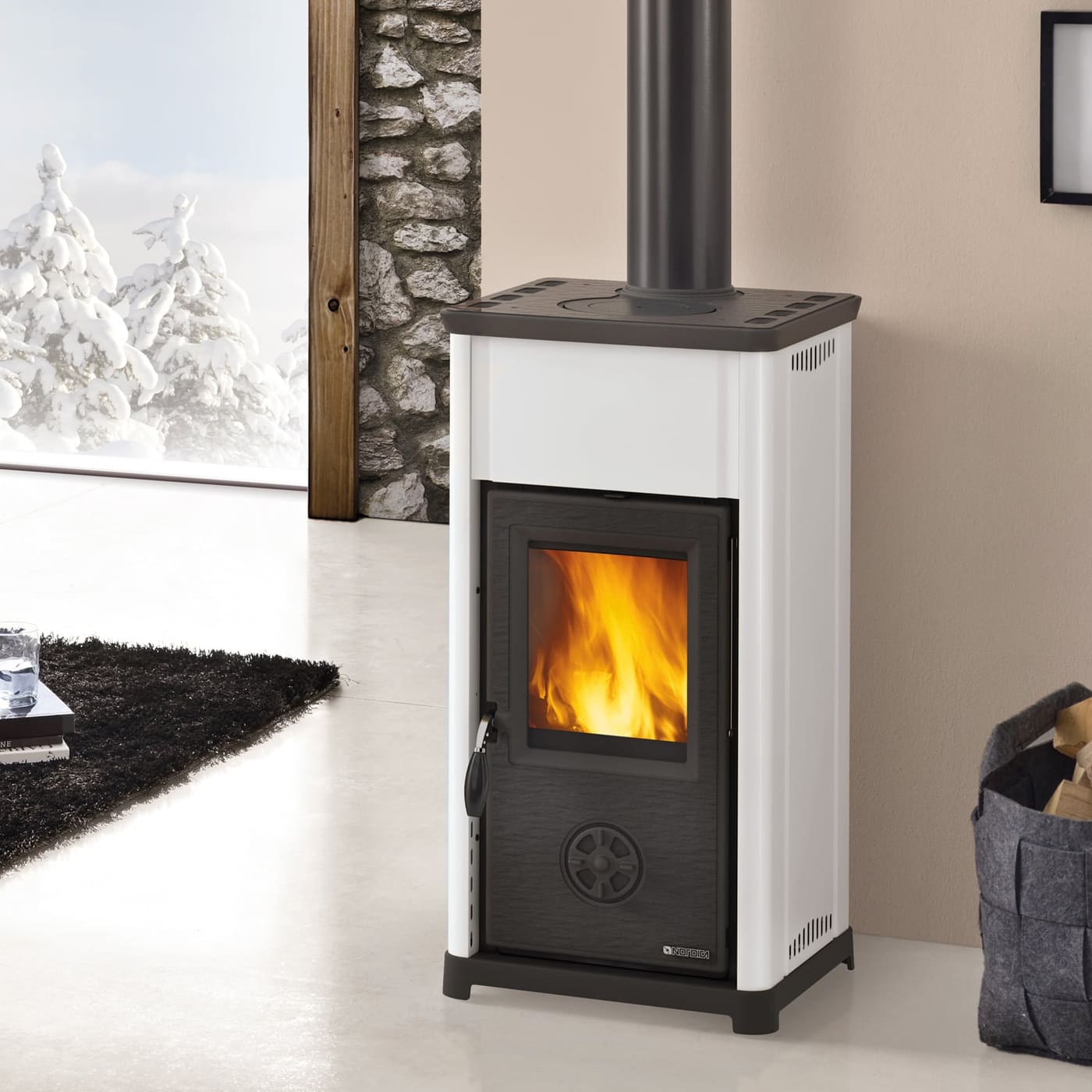 La Nordica Gemma Lean Kaminofen 6,5 kW Speckstein