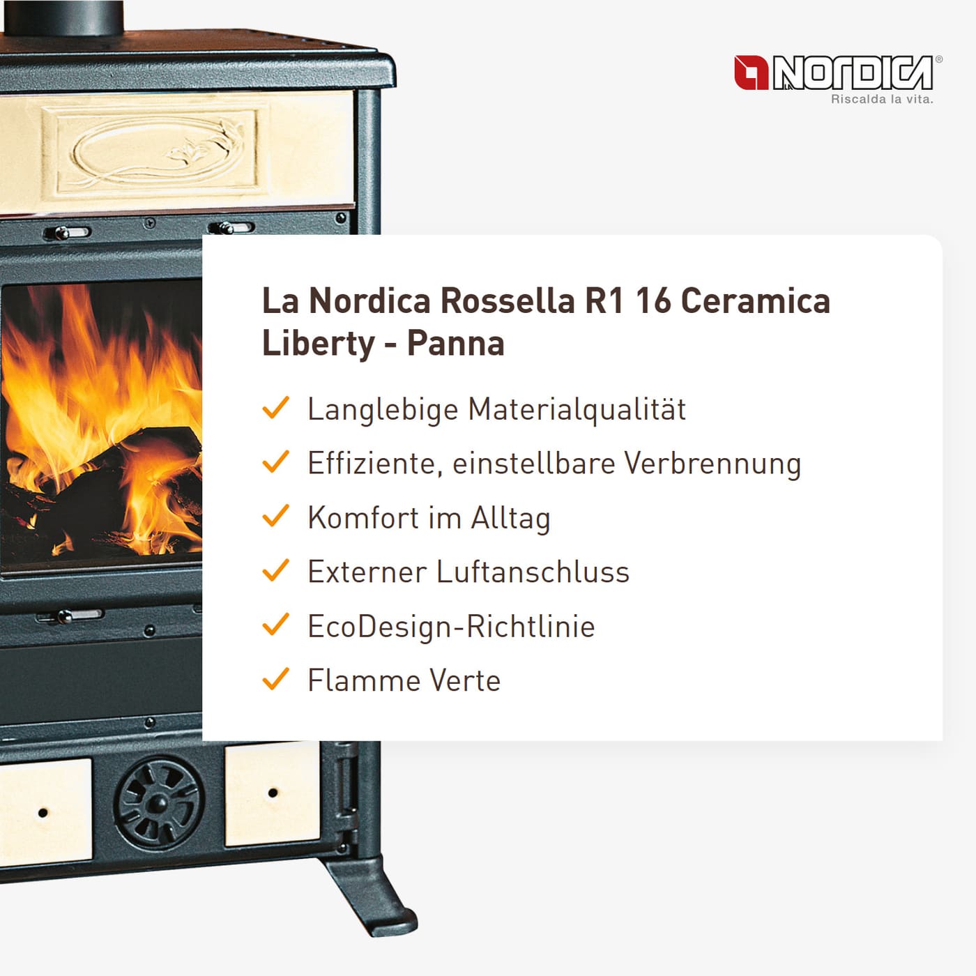 La Nordica Rossella R1 16 Ceramica Liberty - Panna