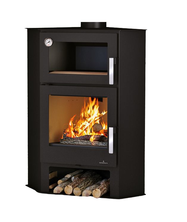 Holzofen Eck mit Backfach - BRONPI Lerma - H 9 kW