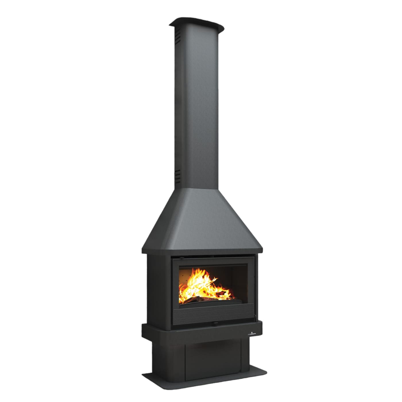 Holzkamin ventilierbar anschließbar - BRONPI Lisboa 12 kW