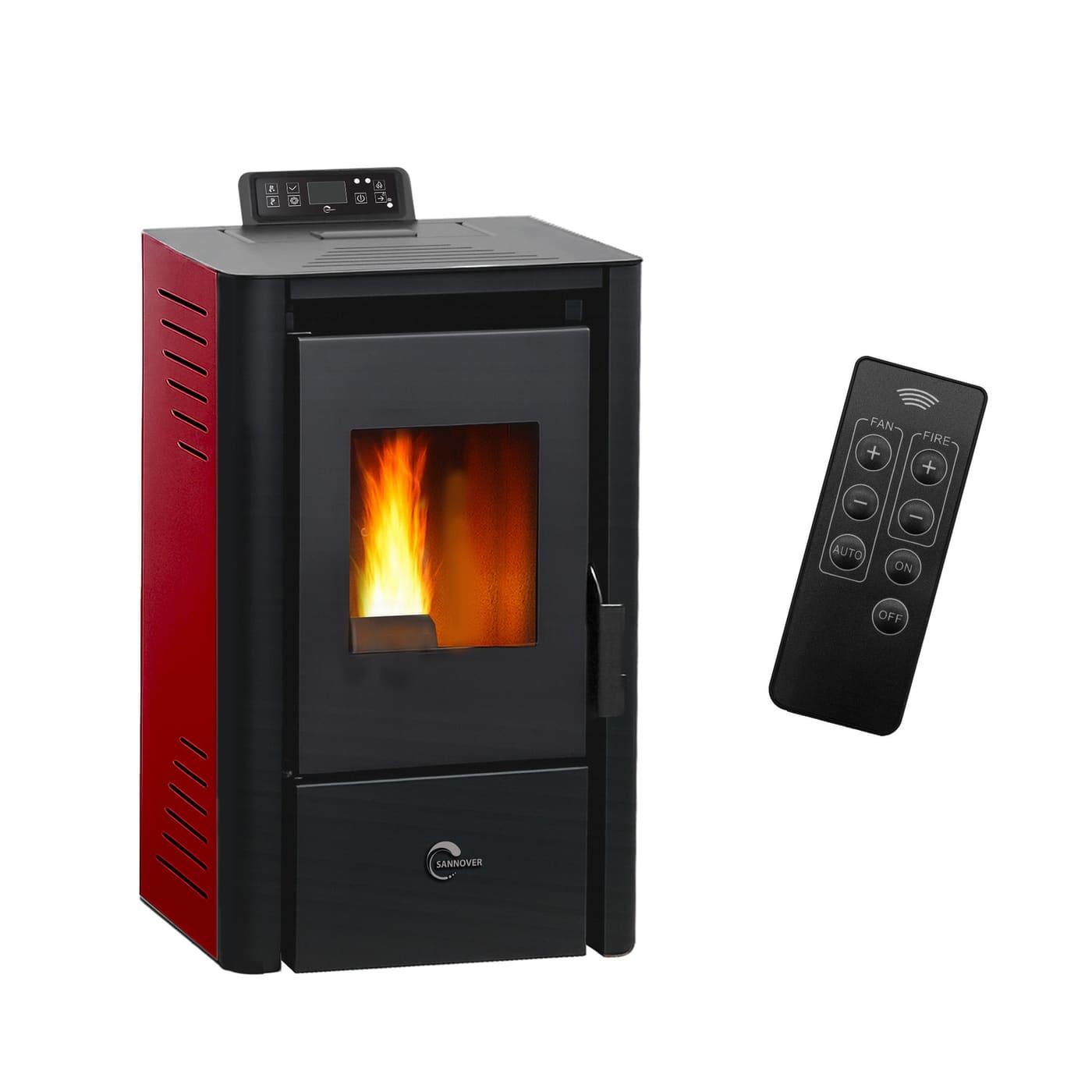 Pelletofen air Anita 9,4 kW Bordeaux Sannover