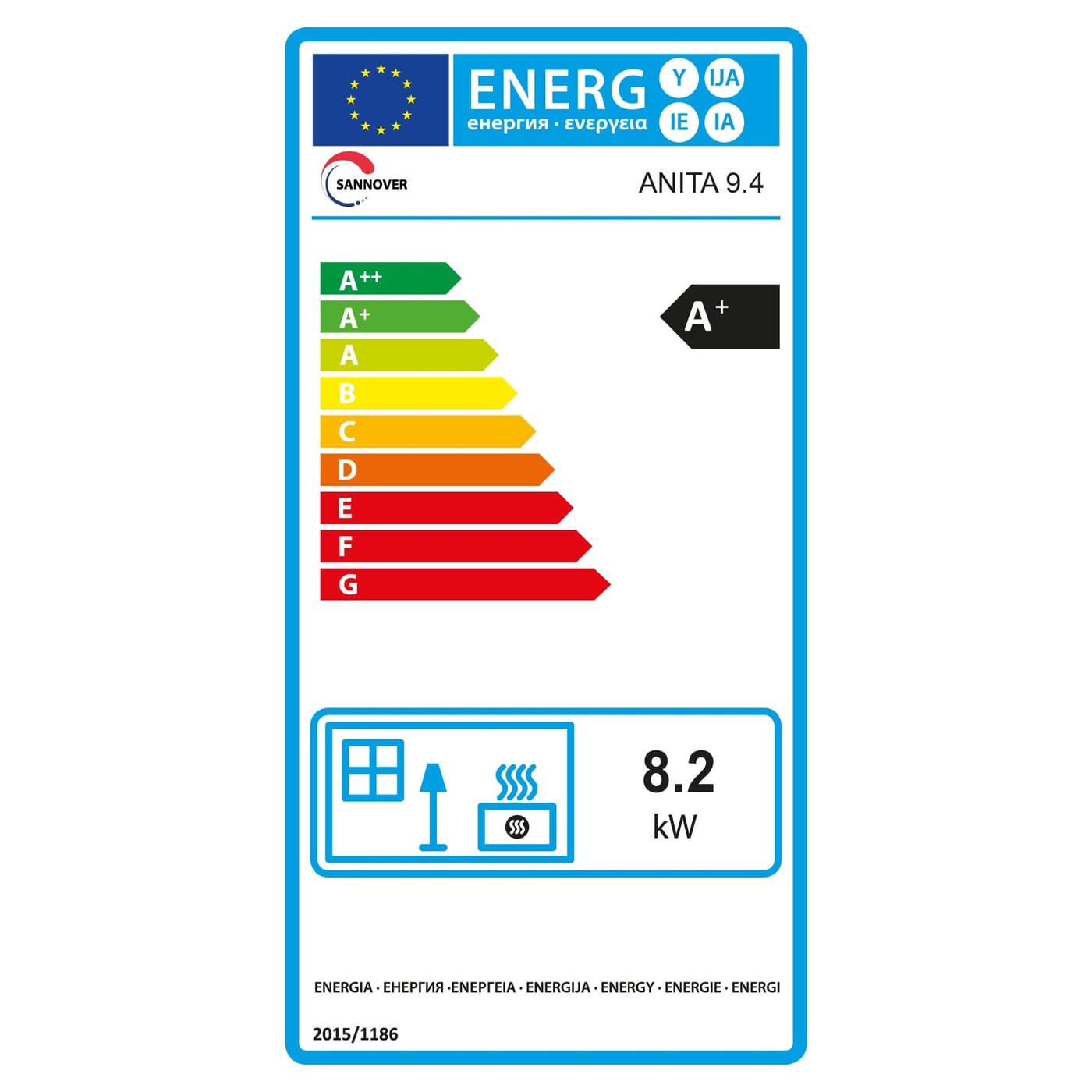 Pelletofen air Anita 9,4 kW Bordeaux Sannover