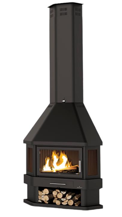 Holzkamin Eck - BRONPI Lorca - R 14 kW