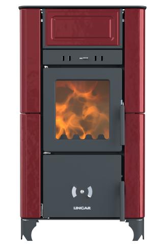 Ventilated ceramic wood stove - LINCAR Emily 6,7 kW