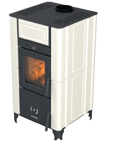 Ventilated ceramic wood stove - LINCAR Emily 6,7 kW
