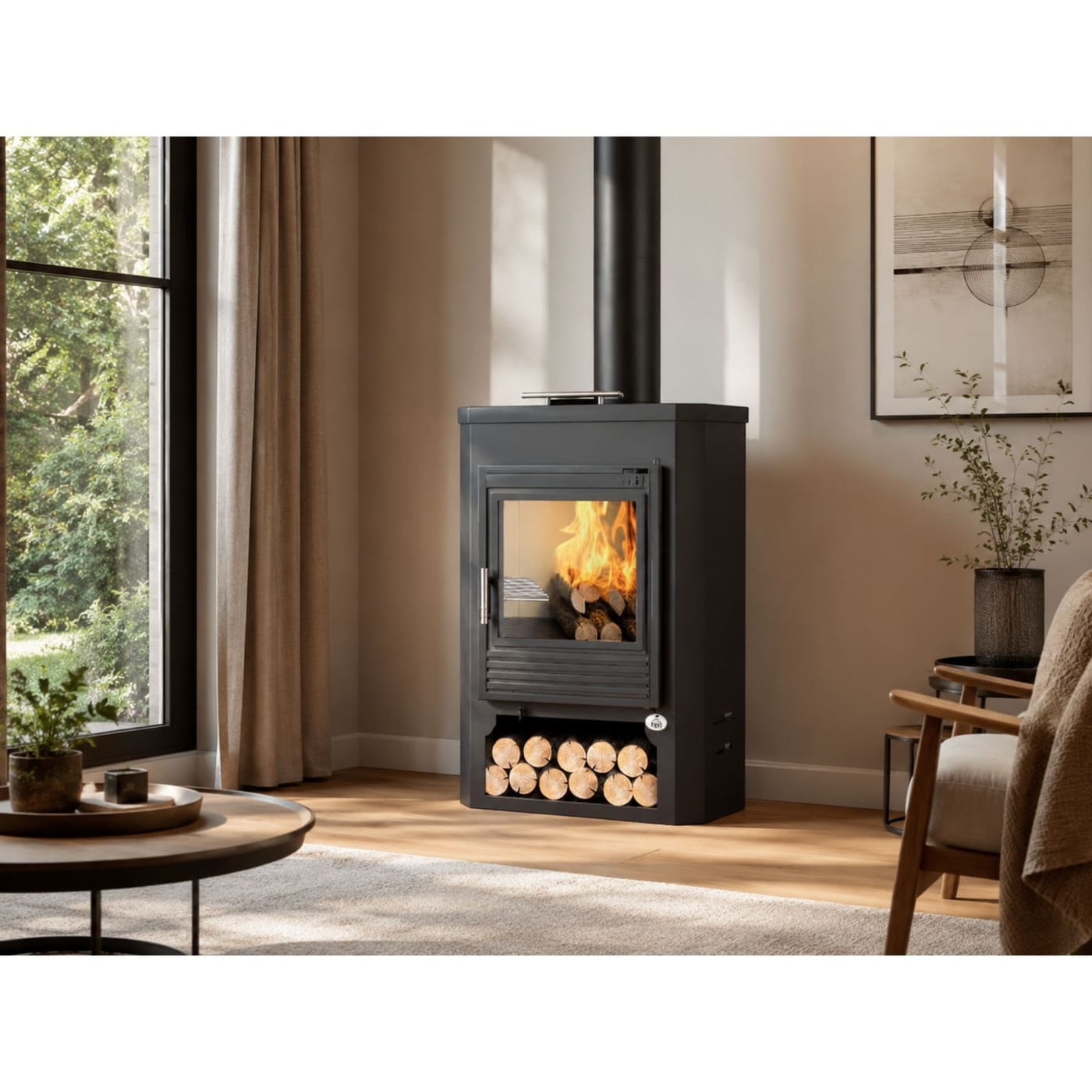 Holzofen mit Réchaud - FIREMATIC Tampa 11,3 kW