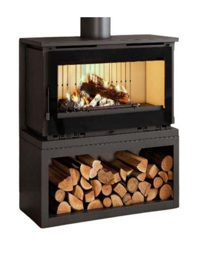 Holzofen anschließbar mit Büchern - FIREMATIC Toronto - S 65 12,6 kW